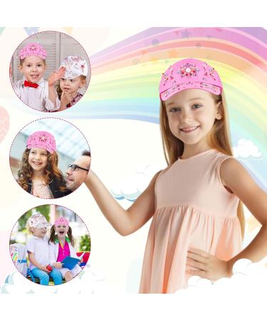 Personalized DIY Baseball Cap Set for Girls - Adjustable Glittering Sun Hat with 8 Leaves Stones - Buy Online on GoSupps.com