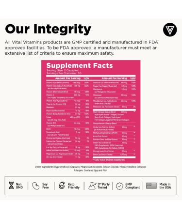 Vital Vitamins Biotin Complex Capsules + Women's Multivitamin Complex - Buy Online on GoSupps.com