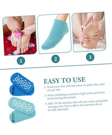 Beaupretty 2 Pairs Gel Socks Care Miss Vegetable Gel Women's Socks 22x10x1cm - Buy Online on GoSupps.com
