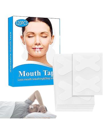KSHSAA 120PCS Sleep Strips Mouth Tape Mouth Tape for Sleeping Nasal Strips for snoring Keep Mouth Closed While Sleeping for Men and Women