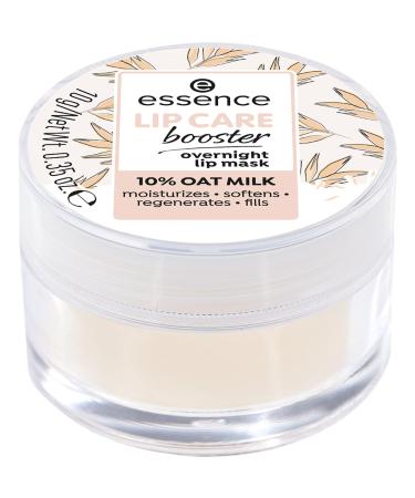 Essence Cosmetics Lip Care Booster Overnight Lip Mask lip care yellow nourishing moisturizing regenerating smoothing natural vegan without alcohol (10g)