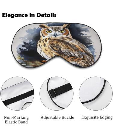 Sleep Mask Owl - Light Blocking Eye Cover with Adjustable Strap | Comfortable Sleep Shade for Restful Nights - Buy Online on GoSupps.com