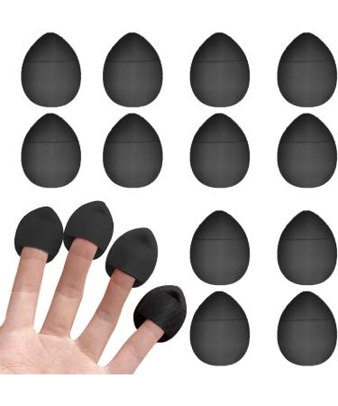 ieron 10 Pieces Mini Finger Powder Puff Soft Makeup Powder Puff for Foundation Concealer Cosmetic Foundation Sponge Mineral Powder Wet Dry Makeup Tool (Black) - Buy Online on GoSupps.com