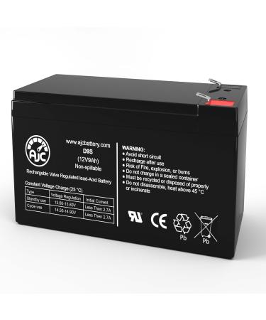 AJC Battery Compatible with Duracell Ultra SLAHR12-9FR 12V 9Ah Sealed Lead Acid Battery