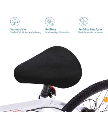 Dokon Waterproof Bicycle Cover - High-Quality 420D Oxford Tarpaulin for 1-2 Bikes | Protective Garage Cover with Storage Bag - 200x70x110cm - Black - Buy Online on GoSupps.com