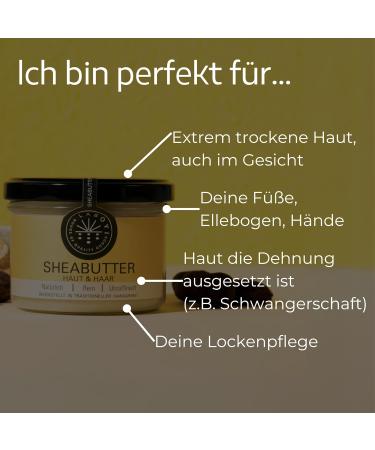 Lasoyi Organic Wild Collection Shea Butter 180ml | 100% Vegan Fair Trade Natural Cosmetics | Plastic-Free Glass Packaging - Buy Online on GoSupps.com