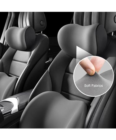 Auto Neck Pillow - Soft Memory Cotton Car Headrest Cushion | Brown Car Accessories - Buy Online on GoSupps.com