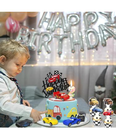 31-Piece Cars Cake Decoration Set | 25 Auto Cake Toppers & 6 Car Toys | Perfect for Kids' Birthday Parties - Buy Online on GoSupps.com