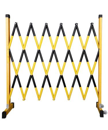 FURLOU Movable barricades Safe and Foldable barricades Fast Closing of Crowds in Any Area and Stable Work of Traffic Control Roadblock (Color : Yellow Size : 1.2x2.5m) 1.2x2.5m Yellow