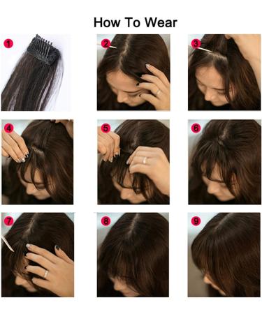 Bangs Hair Clip Fake Synthetic Air Bangs Clip-in Hair Extension Fringe Natural False Blunt Hairpiece Clip in Front Neat air bangs with with Temples for Women Bangs Clip in Hair (Size : 1 PC Color : 1 PC K18-2M33 - Buy Online on GoSupps.com