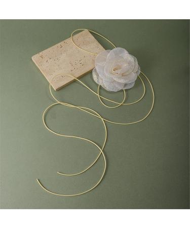 Oralgo's Elegant Long Lace-Up Chain Necklace - Rose Trailer Choker & Collar - Perfect Party Jewelry Gift - Buy Online on GoSupps.com