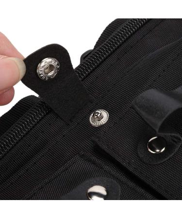 Multi-Functional Portable Scissors Waist Bag & Hairdressing Tool Storage - Ideal for Combs & Clips - Black - Buy Online on GoSupps.com