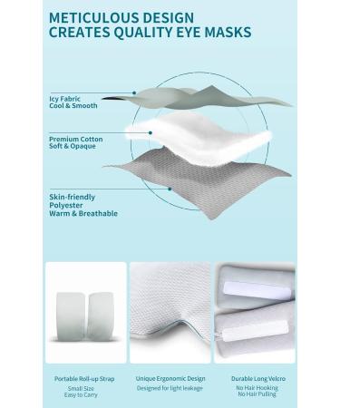BLSSNZ Dual-Sided Light Blocking Eye Masks for Side Sleepers - Grey & Purple - Buy Online on GoSupps.com