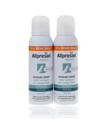 Allpresan Diabetic Intensiv + Repair Urea-free foaming cream for diabetes mellitus For very dry to cracked skin 2 x 125 ml