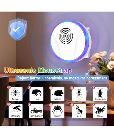 Ultrasound Pest Control - TGKYK 4-Piece Plug-In Insect Repeller for Mice Mosquitoes Spiders & Rats - Effective Indoor Defense - Buy Online on GoSupps.com