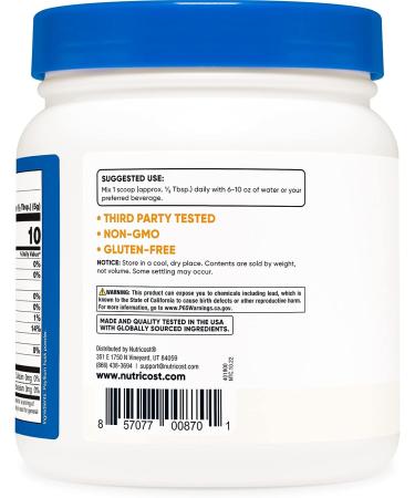 Nutricost Psyllium Whole Husk Powder 8oz - Gluten Free & Non-GMO - Buy Online on GoSupps.com