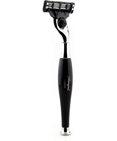 Haryali London Men's Shaving Set | Premium 3-Edge Razor Badger Hair Brush Soap & Bowl | International Shipping Available - Buy Online on GoSupps.com