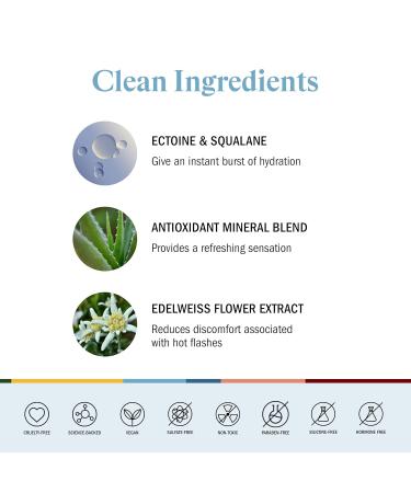 STRIPES Beauty Hydrating Facial Mist by Naomi Watts - Soothes Hot Flashes & Menopause Support with Aloe Vera & Hyaluronic Acid 3.3 Fl Oz - Buy Online on GoSupps.com