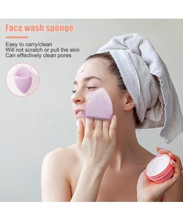 Facial Sponges 4inch Facial Sponges Cleansing Non Latex Gloves Type Puff Face Sponges Reusable Makeup Remover Heart Sponges Skin Friendly Exfoliatingg Face Sponge for Bathrooms Shower Rooms Purple - Buy Online on GoSupps.com