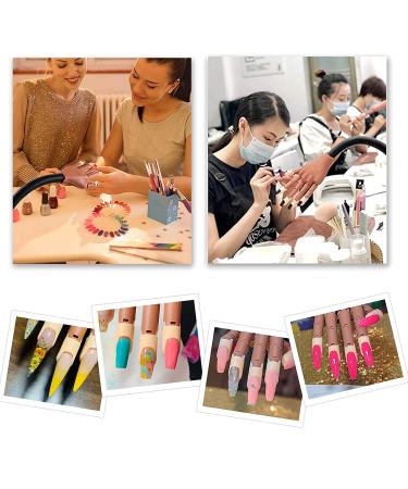 Acrylic Nails Practice Hand Kit - Flexible & Moveable False Mannequin Hand with Fake Nail Tips, Nail Files, and Clipper - Brown - Buy Online on GoSupps.com