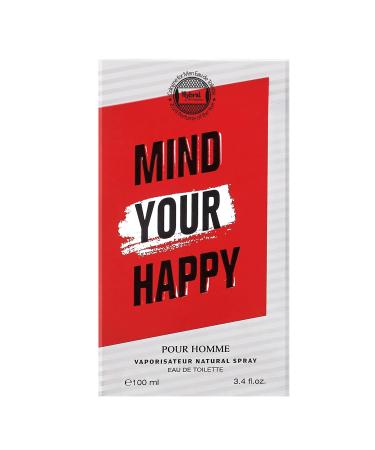 Hybrid & Company Mind Your Happy Young Pour Homme For Men Eau De Toilette Vaporisateur Natural Spray 3.4 Fl Oz - Buy Online on GoSupps.com