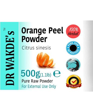 Dr. Wakde's Orange Peel Powder 500g - Pure Raw Ayurvedic Herb | Vegan, No Additives | Same Day Dispatch - Buy Online on GoSupps.com