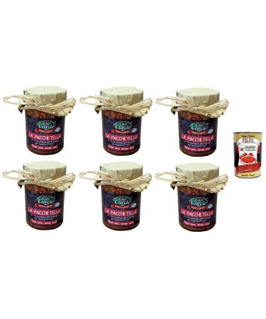 Italian Gourmet E.R. Ciro Curcio Piennolo Cherry Tomatoes from Vesuvius DOP "La Pacchetella" 370 ml + Italian Gourmet Pulp 400 g