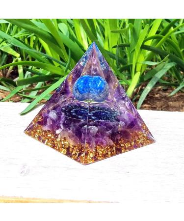 Crystal Positive Energy Generator Orgonite Pyramid for Chakra Healing and Protection - Reiki Supplies and Home Decor Gift - Buy Online on GoSupps.com