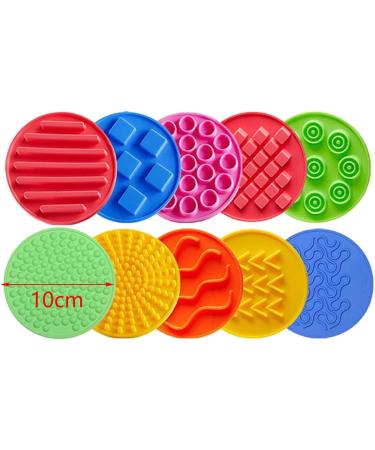 Generic 10pcs Sensory Discs Mat Sensory Circles Learning Activities Sensory Pads Silicone Sensory Mats for - Buy Online on GoSupps.com