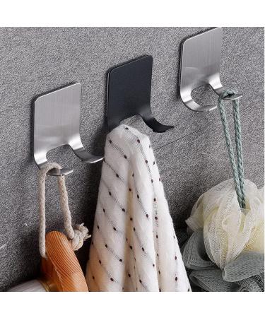 Twstyfal Razor Holder Hook - 4 Pack Self-Adhesive Waterproof Bathroom Hooks (Black) | No Drilling Multi-Purpose Shaver Holders for Easy Organization - Buy Online on GoSupps.com