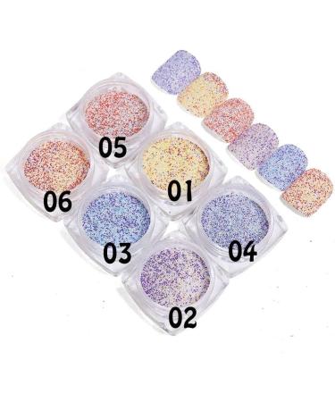 Hot Manicure DIY Nail Art Decoration Sand Pigment Woolen Nails Powder Glitter Dust Knit Weave Design(01) Style01 - Buy Online on GoSupps.com