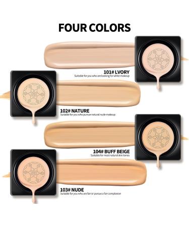 Anglicolor Mushroom Head CC Cream Matte Foundation Concealer - 102 # Nature - Buy Online on GoSupps.com
