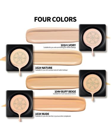 Mushroom Head CC Cream Foundation | Brightening Moisturizing Makeup Primer | Full Coverage BB Cream (Buff Beige) - Buy Online on GoSupps.com