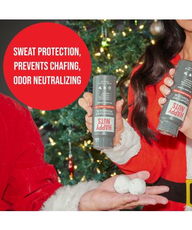 HAPPY NUTS Comfort Powder - Anti Chafing & Deodorant Aluminum-Free Sweat and Odor Control for Jock Itch Groin and Men's Private Parts 6oz (6 Ounce (Pack of 3) Original) 6 Ounce (Pack of 3) Original - Buy Online on GoSupps.com