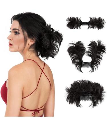 Hair Bun Hairpiece for Women Messy Bun Hair Clip Easy-to-use Claw Clip Hairpiece Versatile Hairstyles Fluffy Wig for Thin or Thick Hair Hair Chignons(Dark Brown) - Buy Online on GoSupps.com