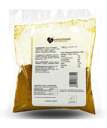 BONGIOVANNI NATURAL FLOURS AND GOODNESS Organic Zoete curry 100 g - Buy Online on GoSupps.com