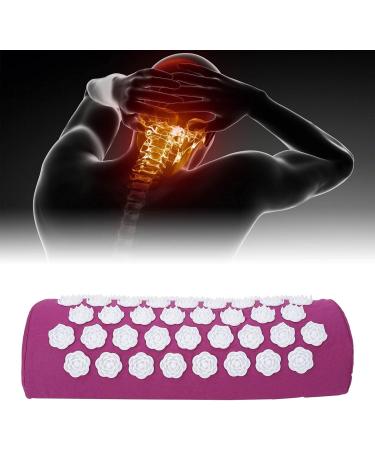 Acupressure Pillow - Massage Pillow for Neck Pain Relief Headaches & Muscle Relaxation (Purple) - International Shipping Available - Buy Online on GoSupps.com