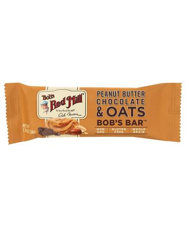 Bob's Red Mill Peanut Butter Chocolate & Oats Bob's Bar 21.12 oz (12 Pack) - Buy Online on GoSupps.com