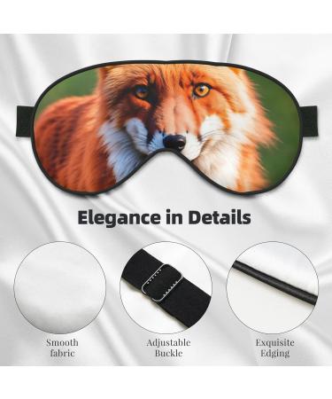 Fox Print Sleep Eye Mask | Soft Eyeshade for Travel & Naps | Perfect for Women & Men - International Shipping Available - Buy Online on GoSupps.com