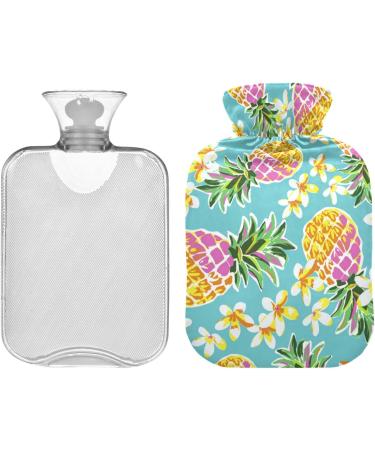 Comfort & Relief: Pineapple Hot Water Bottle 2L with Cover | Sore Muscles & Arthritis Pain Relief | International Shipping - Buy Online on GoSupps.com