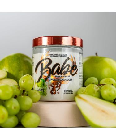 Babe Pre Workout powder for Women | Sparkling Orchard | 6g Citrulline 2g Beta-Alanine 100mg Hyaluronic Acid 5mg Biotin and 5 other registered trademarked ingredients | 30 servings | 12.6 OZ - Buy Online on GoSupps.com