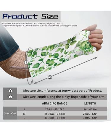 LedBack Leaves Arm Cast Cover - Decorative Wrist & Elbow Protector for Adults | Size L | Stylish & Functional Arm Cast Cover for Men & Women - Buy Online on GoSupps.com