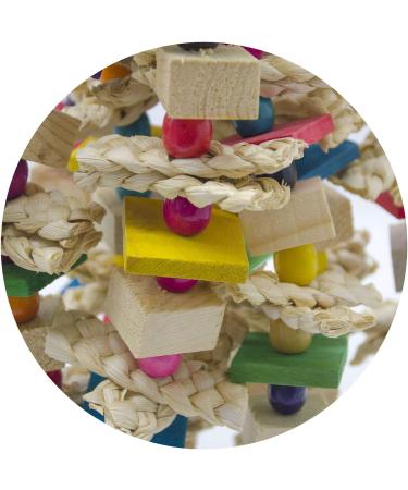 EBaokuup Large Medium Bird Parrot Chewing Toy - Natural Wooden Parrot Blocks Knots Tearing Toy Bird Cage Bite Toy for African Grey  Macaws Cockatoos  and a Variety of Amazon Parrots - Buy Online on GoSupps.com