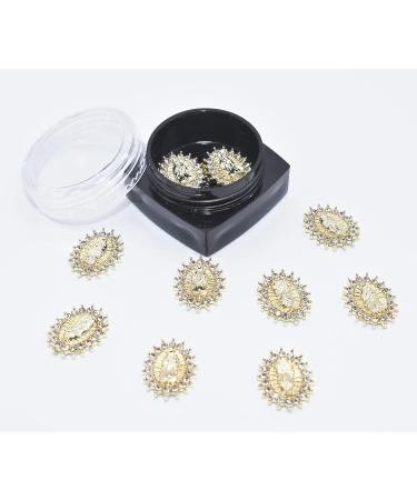 LIFOOST 3D San Judas Nail Charm 10pcs - Virgin Mary Nail Charms with Zircon Detailing - DIY Nails Decoration Accessories - Buy Online on GoSupps.com