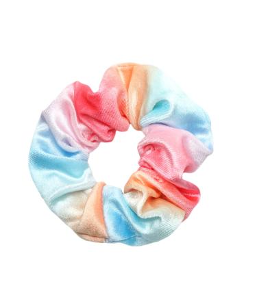 12pc Velvet Pocket Hair Scrunchies with Hidden Zipper Pocket - Cheetah & Tye Dye Colors - Buy Online on GoSupps.com