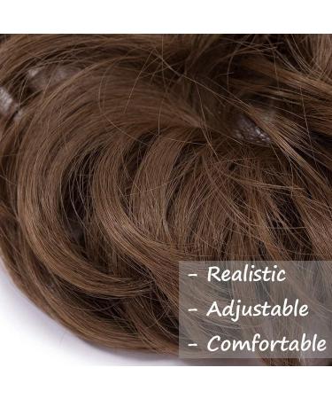 Scrunchy Hair Bun Updo Ponytail Curly Messy Donut Chignon - Ash Brown 25g - Buy Online on GoSupps.com