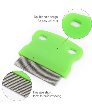 3 Pcs Flea Combs Stain Remover Pet Combs for Cat Fleas Lice Tear Fine Tooth Grooming Removal Tool - Buy Online on GoSupps.com