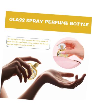 MAGICLULU Perfume Bottle Glass Perfume Clear Container Glass Container Perfume Crystal Decor Small Perfume Spray Bottle Refillable Atomizers Bottle Empty Filling Travel Essential Oil - Buy Online on GoSupps.com