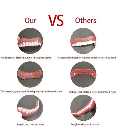 2 Sets Elastic Teeth - Temporary Tooth Cover for Imperfect Teeth - Natural Shade, Comfortable Fit - Buy Online on GoSupps.com