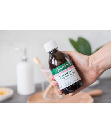 Nordics Organic Care Mouthwash - Soothing Fresh Mint 350g | Natural Oral Hygiene for Fresh Breath - Buy Worldwide - Buy Online on GoSupps.com